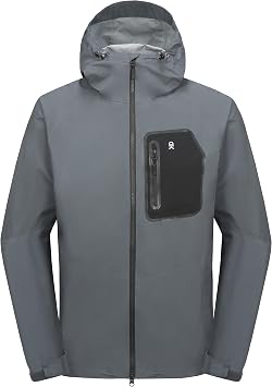 Little Donkey Andy Mens Waterproof Rain Jacket Outdoor Lightweight Rain Shell Coat for Hiking, Golf, Travel
