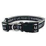 Pets First NFL Raiders Licensed PET COLLAR, Large - Heavy-Duty, Strong, and Durable Dog Collar. Available in 31 Football Teams and 4 Sizes
