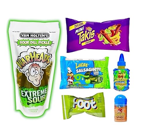 Queenz Candiez Viral Chamoy Pickle KitKit de pepinillo agrio (kit de pepinillos agrios)