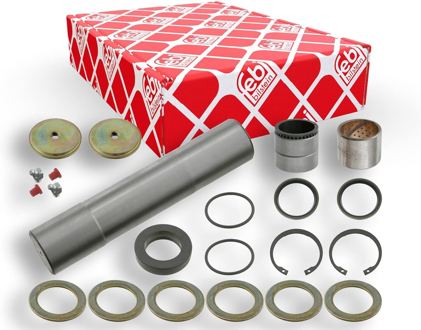 febi bilstein 15216 King Pin Set with thrust bearing, single set, pack of one