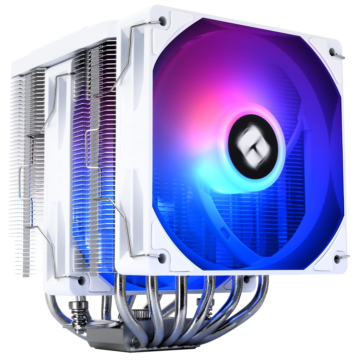 Thermalright Peerless Assassin 120 Digital ARGB White CPU Air Cooler, Digital Screen Top Cover,6 Heatpipes Computer CPU Cooler, do AM4/AM5, Intel LGA1700/1851/1150/1151/1200, PC Cooler-White ARGB