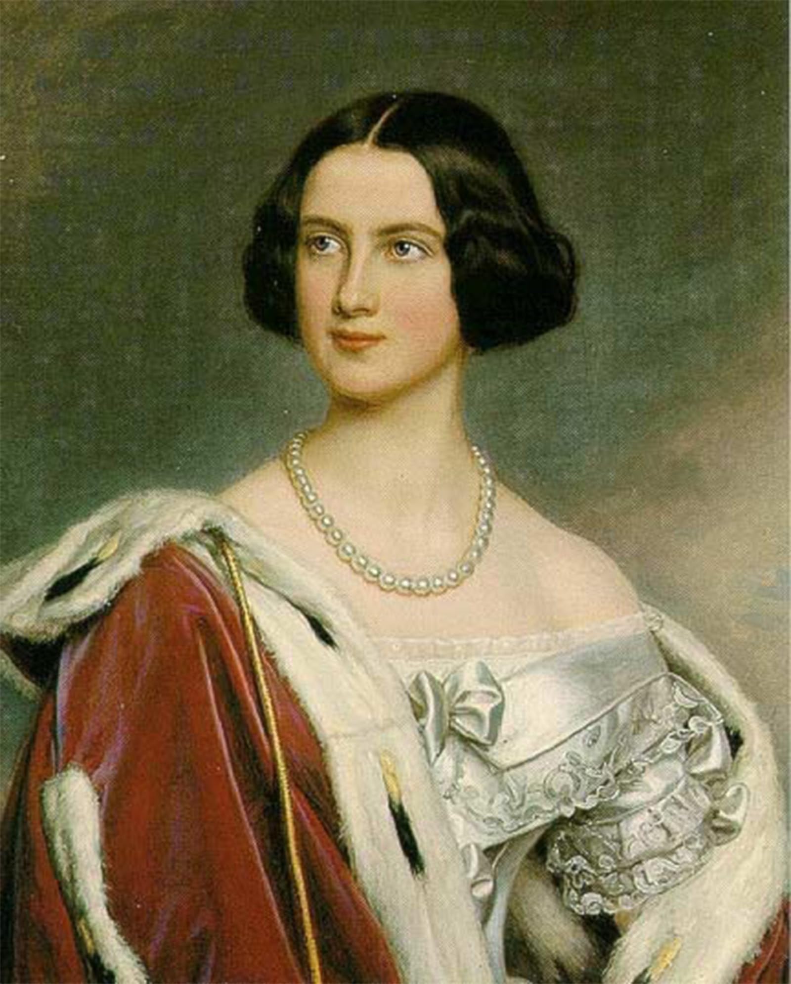 SERENDIPITP Abstract Painting Mural Print Picture Wall Decor Painting Marie of Prussia by Karl Stieler Vintage Wall Artwork for Home Decor 60x90cm