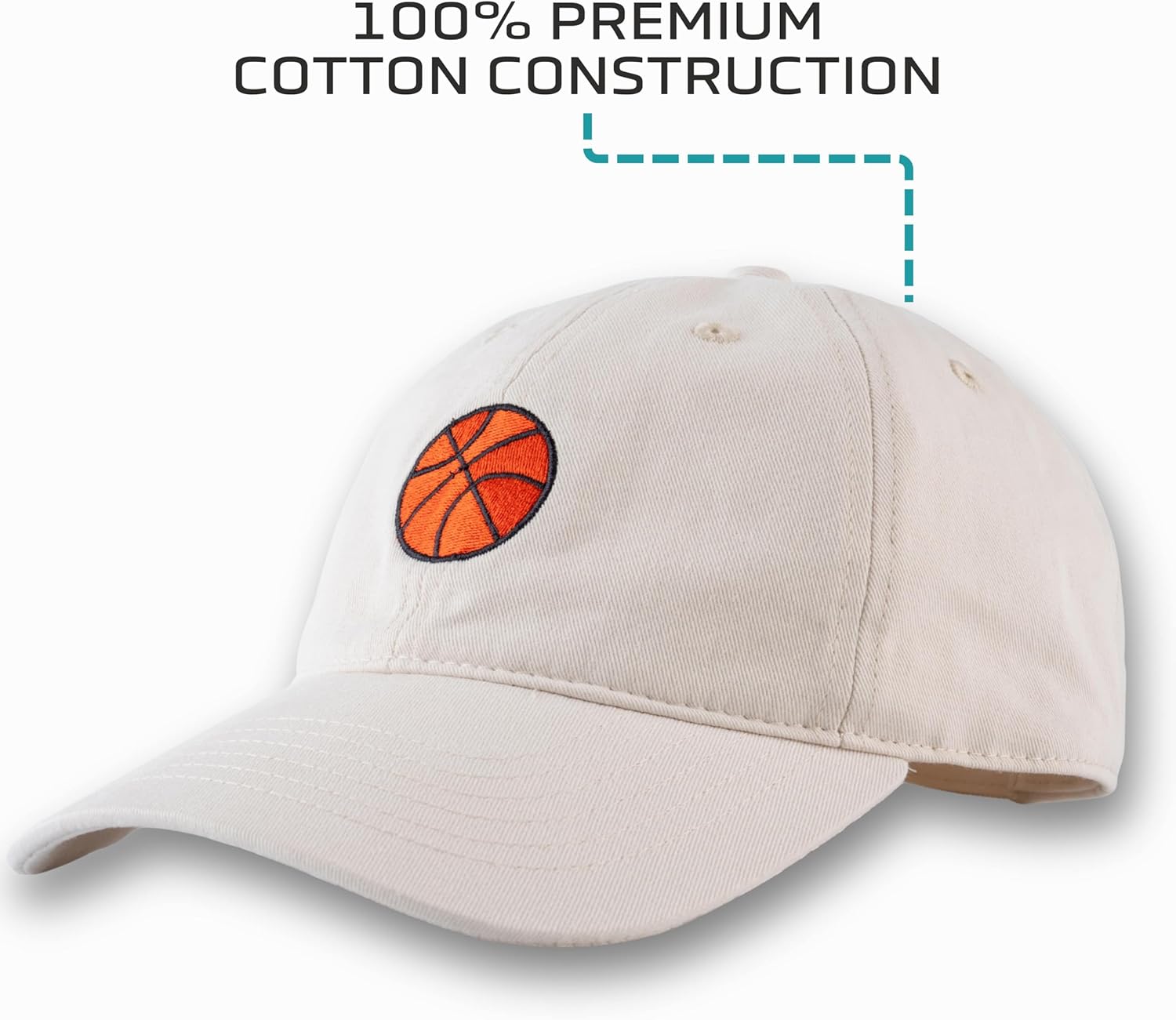 Classic Basketball Cap, Adjustable, One Size Fits Most