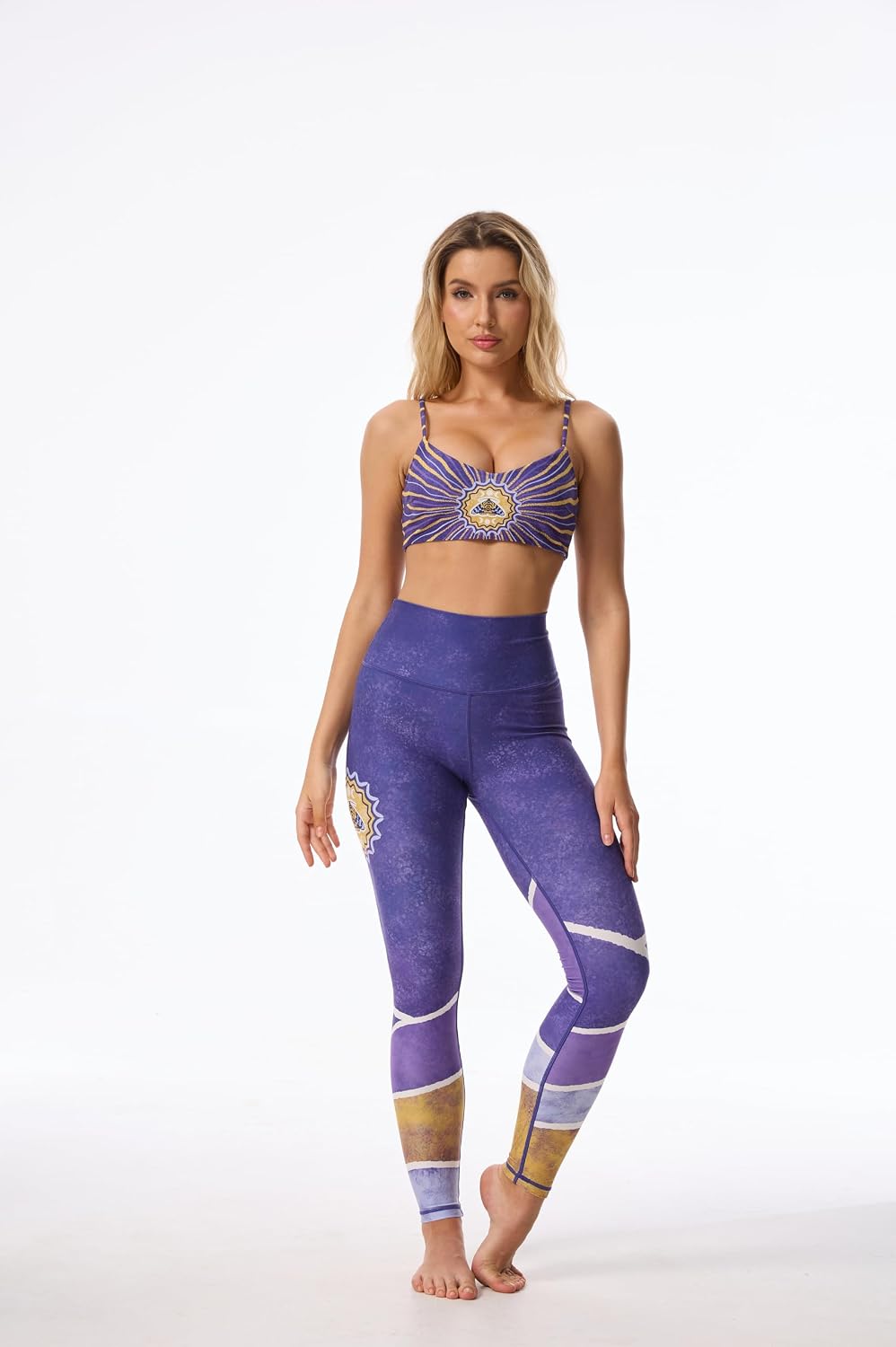 Silverwind High Waist Yoga Pants with Pockets, Soft and Stylish Patterned Leggings for Pilates,Workout and Fitness