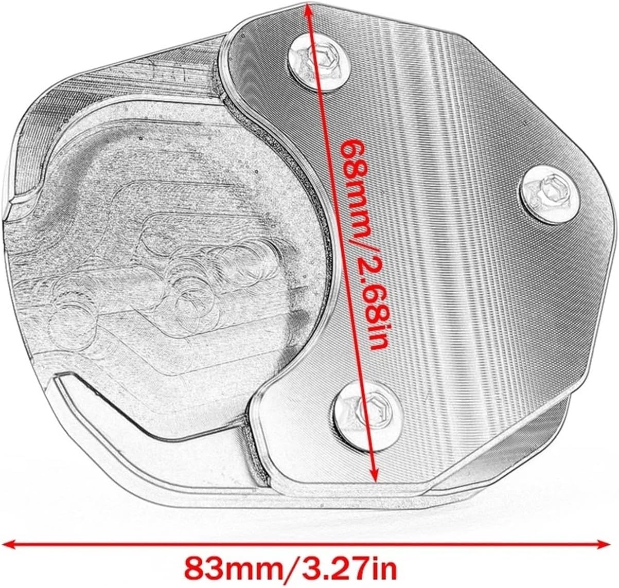 Motorcycle Kickstand Enlarge Plate For Tr&iumph Ti&ger Sports 660 2022 Motorcycle CNC Kickstand Extender Foot Side Stand Extension Foot Pad Support Plate