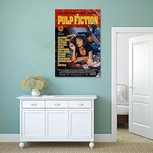 Miniatura 4 de Póster de película de pulp Fiction para dormitorio, lienzo estético, decoración de pared, 24 x 36 pulgadas (23.6 x 35.4 in)
