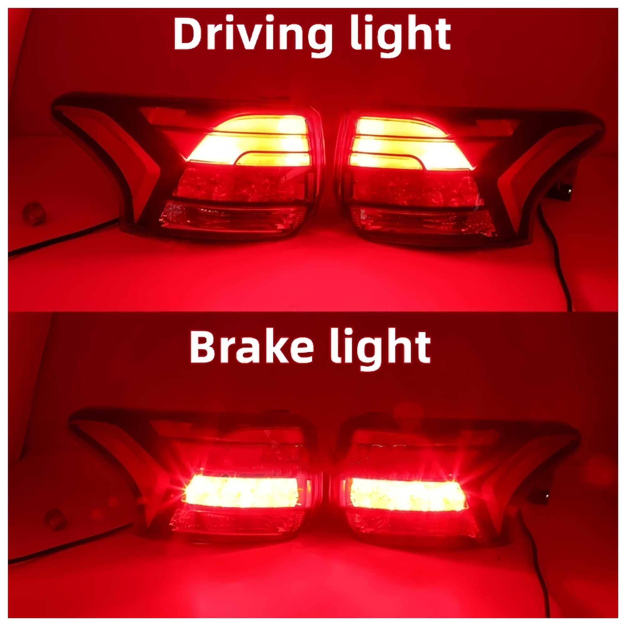 Recambios de automóviles luces traseras led exterior/interior lámpara trasera con lámpara de señal de giro lámpara de freno, compatible con Mitsubishi Outlander PHEV 2016-2021(Inner Right)