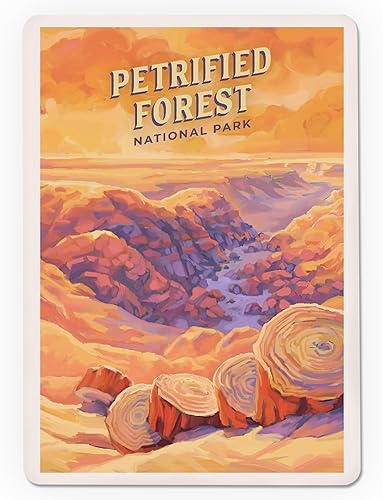 Miniatura 3 de Lantern Press Petrified Forest National Park, Arizona, Oil Painting, 52 Playing Cards for Adults, Poker Size Card Deck