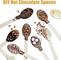 Vista 2 de 100PCS Wooden Spoons Disposable - 6.3 Inch Natural Bamboo Spoons, Compostable and Biodegradable, Ideal for Eating, Crafts, Weddings, Picnics, BBQs