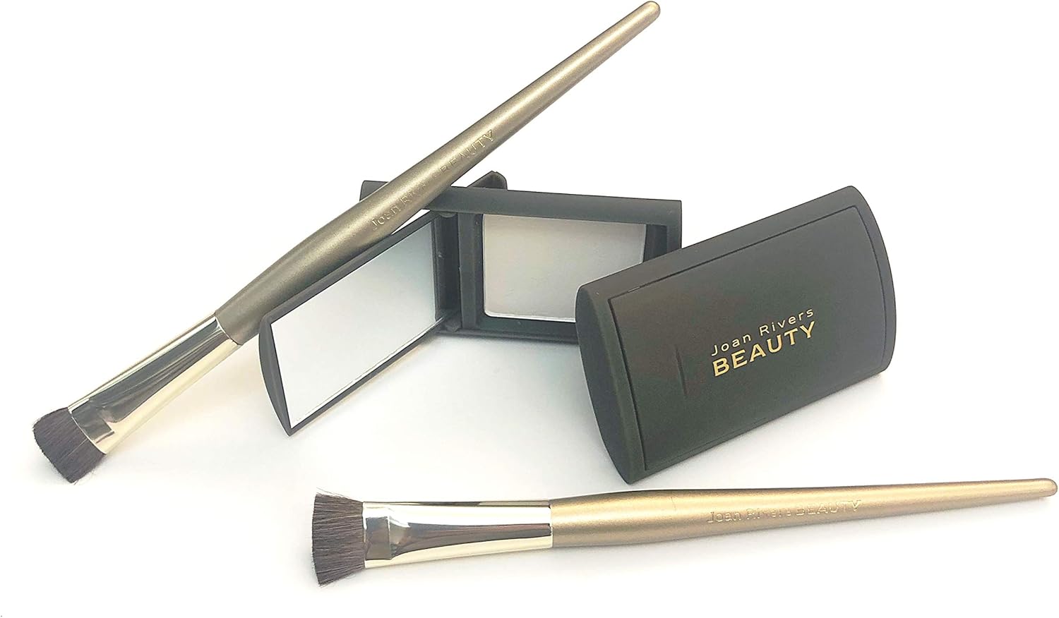 Joan Rivers Great Hair Day Root Touch Up Powder Duo – Fill-in Powder for Thicker, Fuller Looking Hair (White)