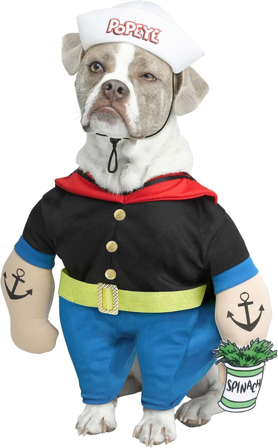 Popeye Dog Costume, Multicolor, Small
