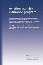 Aviation war risk insurance program
