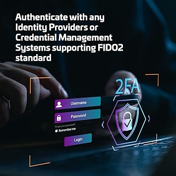 Thales - SafeNet eToken FIDO - FIDO2 Certified Security Key - Passwordless Phishing-Resistant Authentication for Web Apps, Devices & Desktops - USB-C, Pack of 10