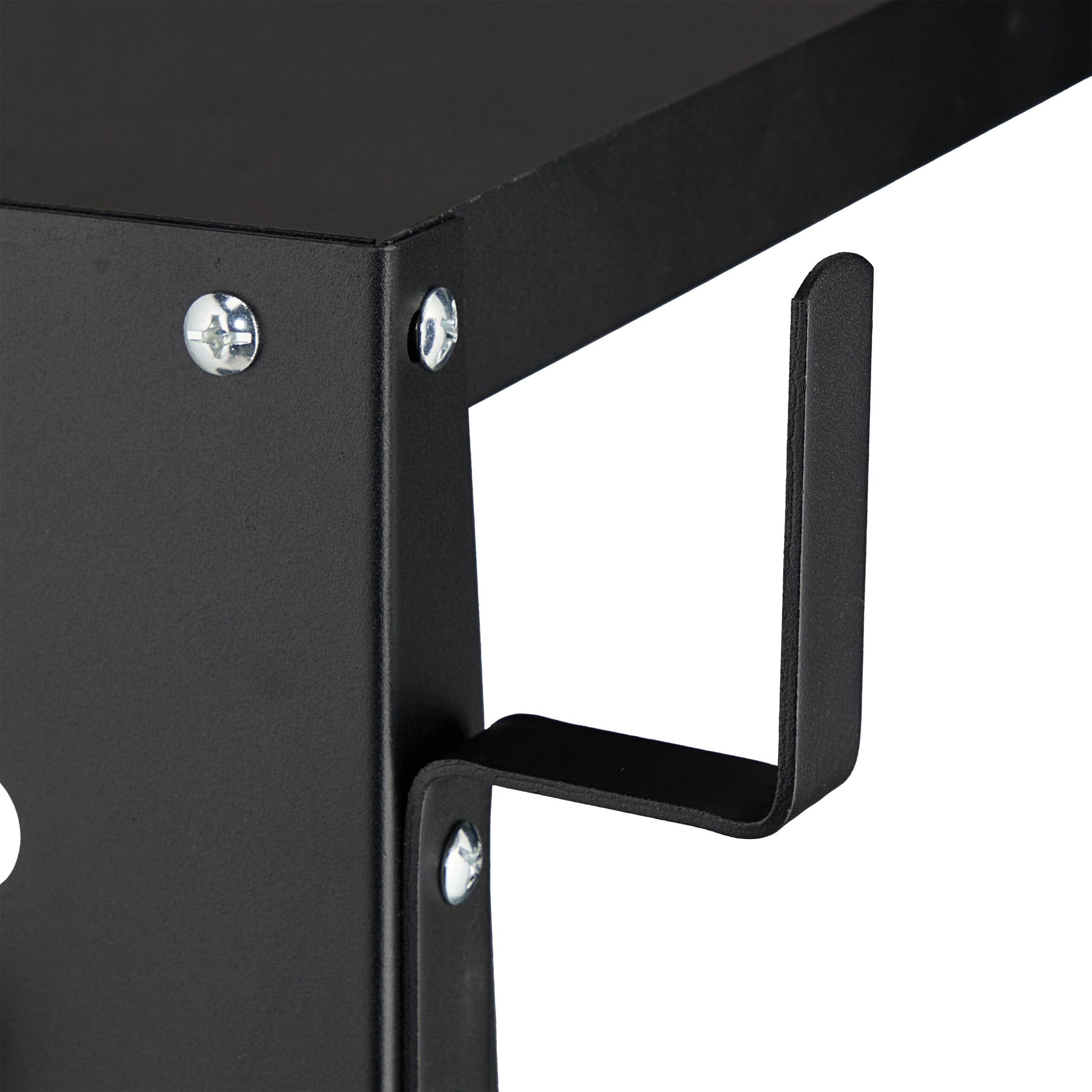 Relaxdays Chariot de Soudure, 3 Niveaux, 1 Porte, supporte jusqu'à 110 kg, HxLxP 89 x 47 x 97 cm, Noir