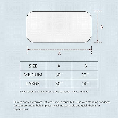 Miniatura 5 de Harrison Howard Envolturas acolchadas para las piernas para caballo, absorción de golpes, para prevención de úlceras por presión, para caballo,