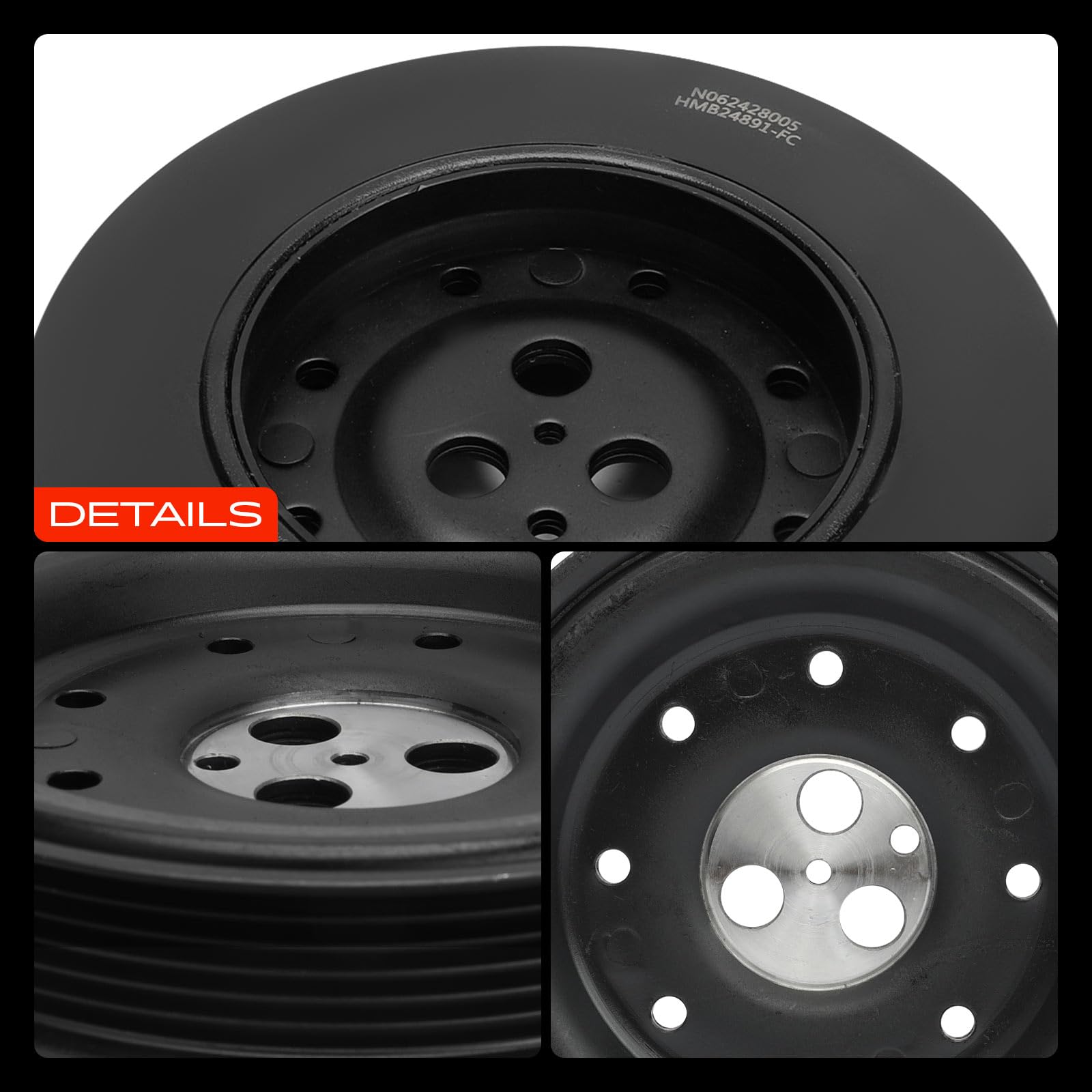 Frankberg Puleggia albero motore 1351731 | Compatibile con: Mondeo III Berlina B4Y, Mondeo III B5Y, Transit Box FA, X-Type Station Wagon X400