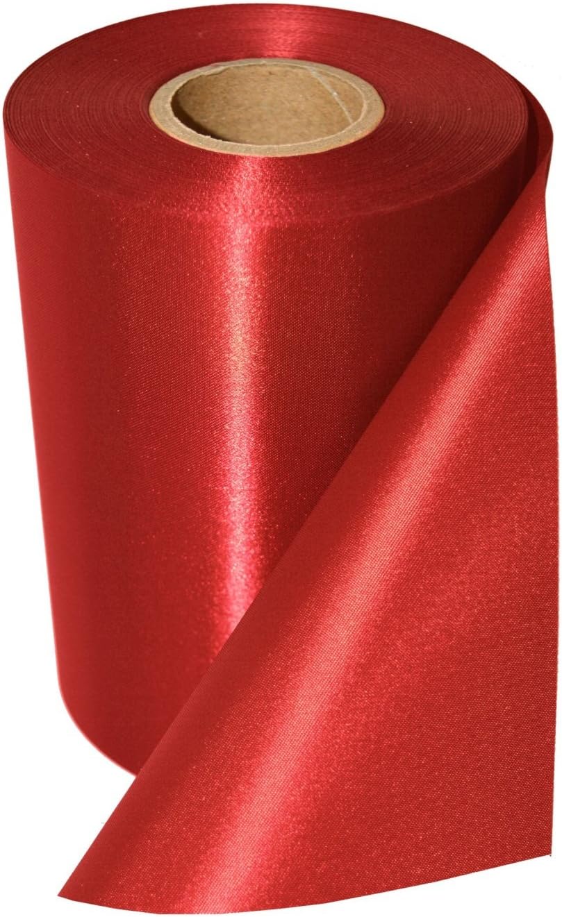 Grand Opening Ceremony Ribbon 8 Inches Wide and 25 Yards Length (Red 8 Inches Wide)