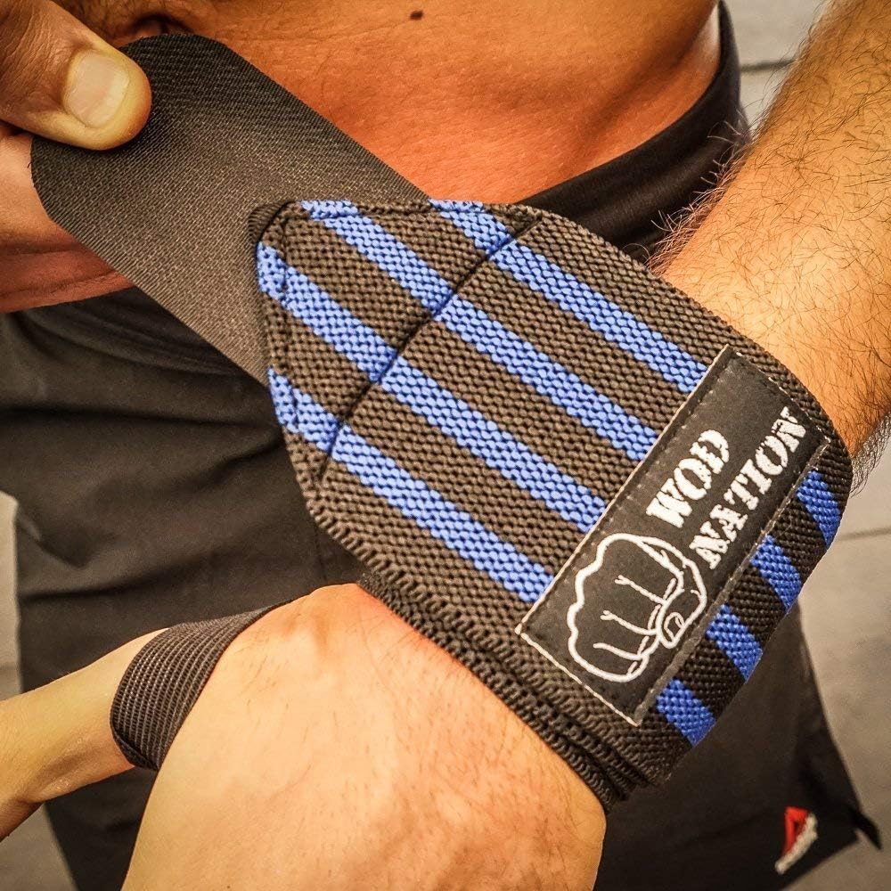 WOD Nation Wrist Wraps for Weightlifting & Strength Training – Professional Gym Straps w/Thumb Loop for Men & Women image 5