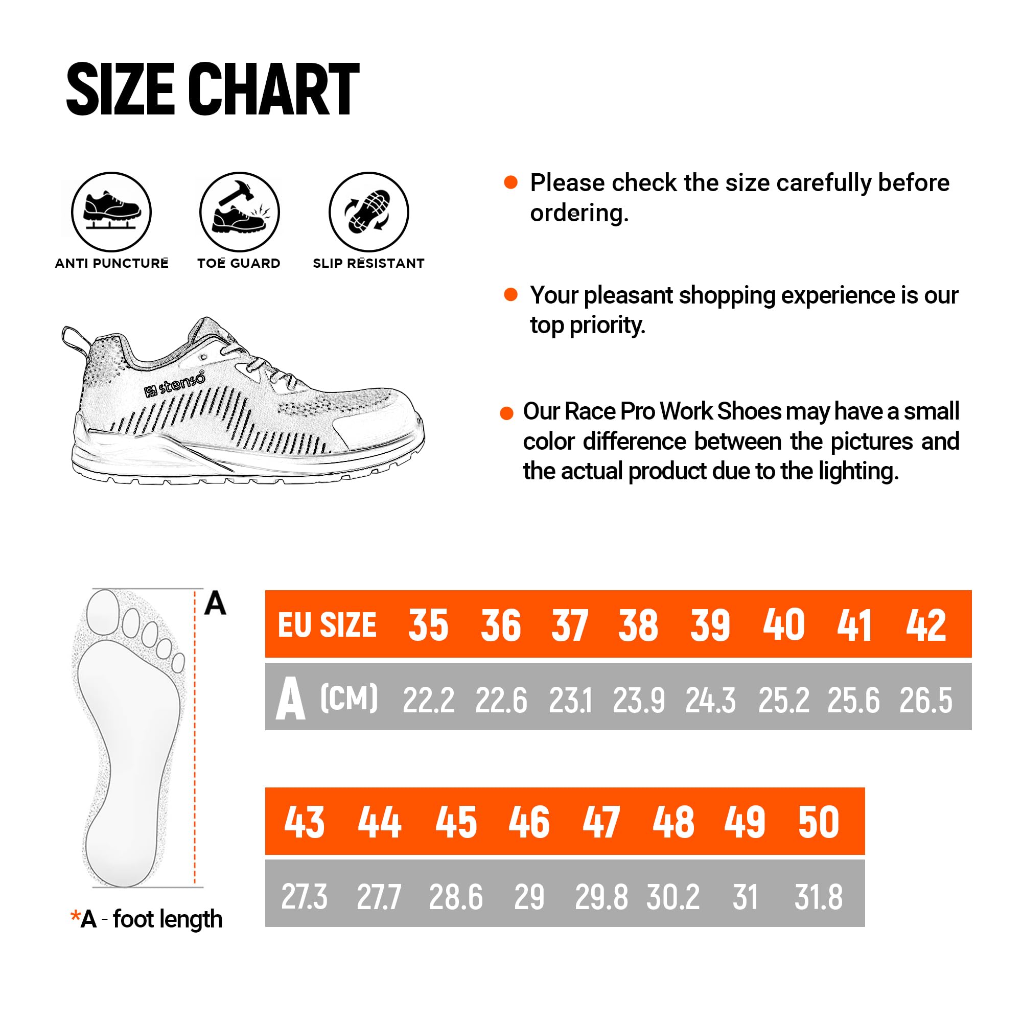 Race Pro S1PS MF SR Zapatos De Seguridad para Hombre Mujer - Zapatillas Seguridad - Calzado Transpirable Ligero De Seguridad S1