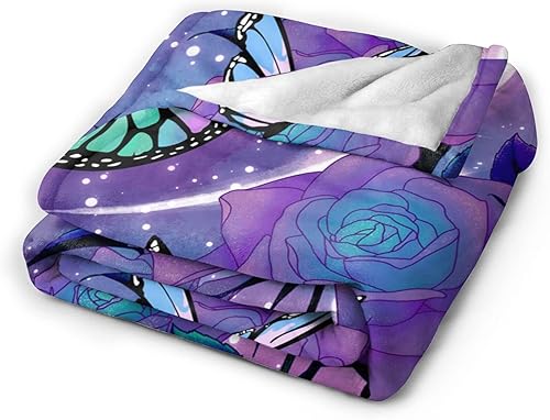 Miniatura 3 de Manta de forro polar con diseño de copos de nieve de invierno, manta de forro polar ultra suave, manta de microfibra a cuadros de copos de nieve