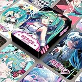 92枚入り初音ミクLOMOカード ステッカー 60トレカ+32ステッカー グッズ シール トレカ キャラクター フォトカード コレクション 非公式 [並行輸入品] (初音ミク)