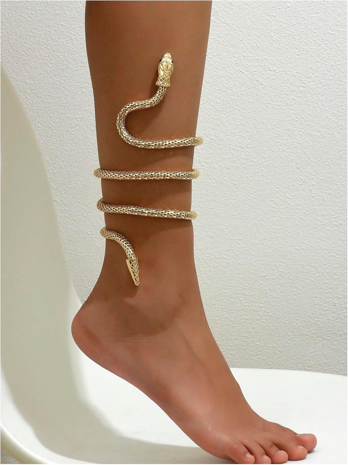 Floerns Women's Snake Anklet Bracelet Wrap Twistable Punk Choker Accessories Halloween - Image 3