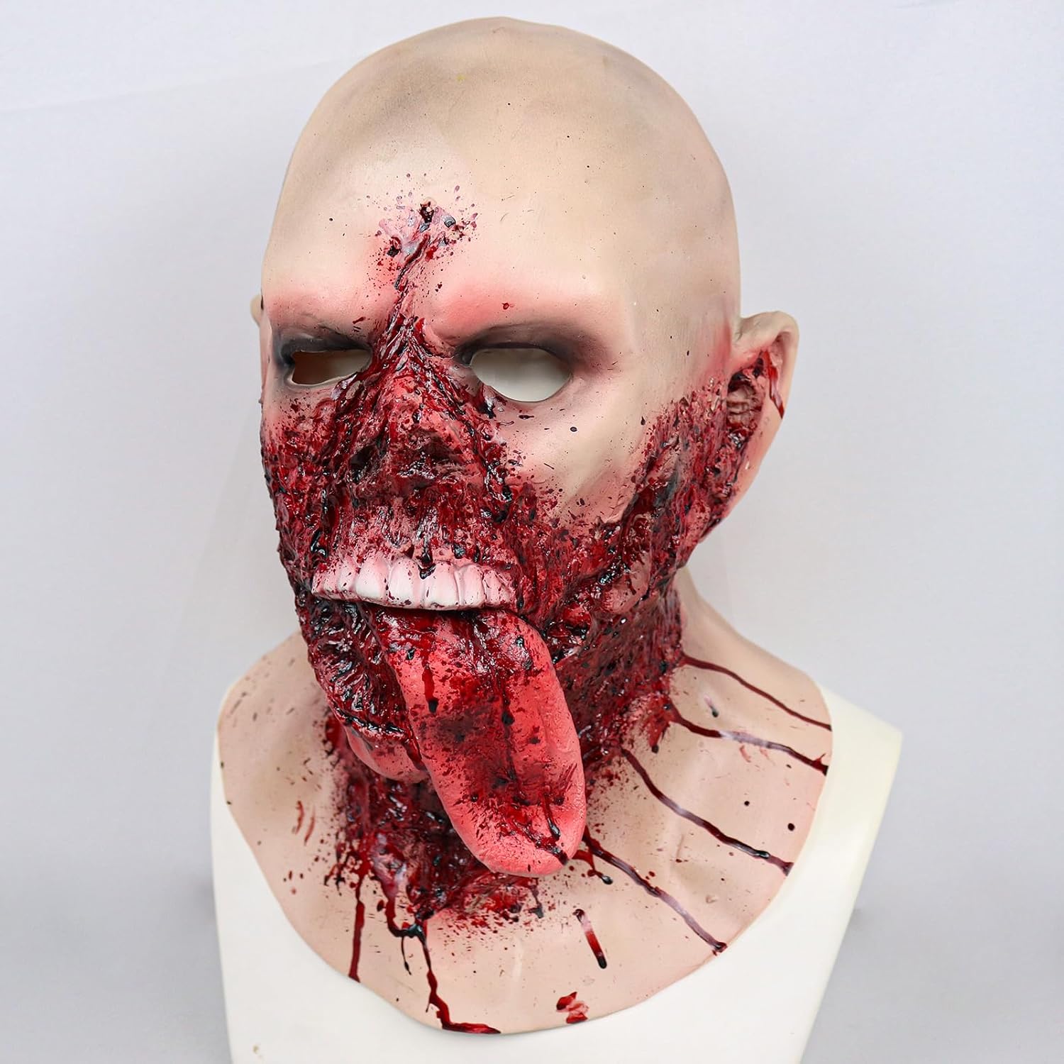 Halloween mask Scary mask Zombie mask Vampire Mask Creepy Costume Corpse Party Overhead Mask Costume Accessories