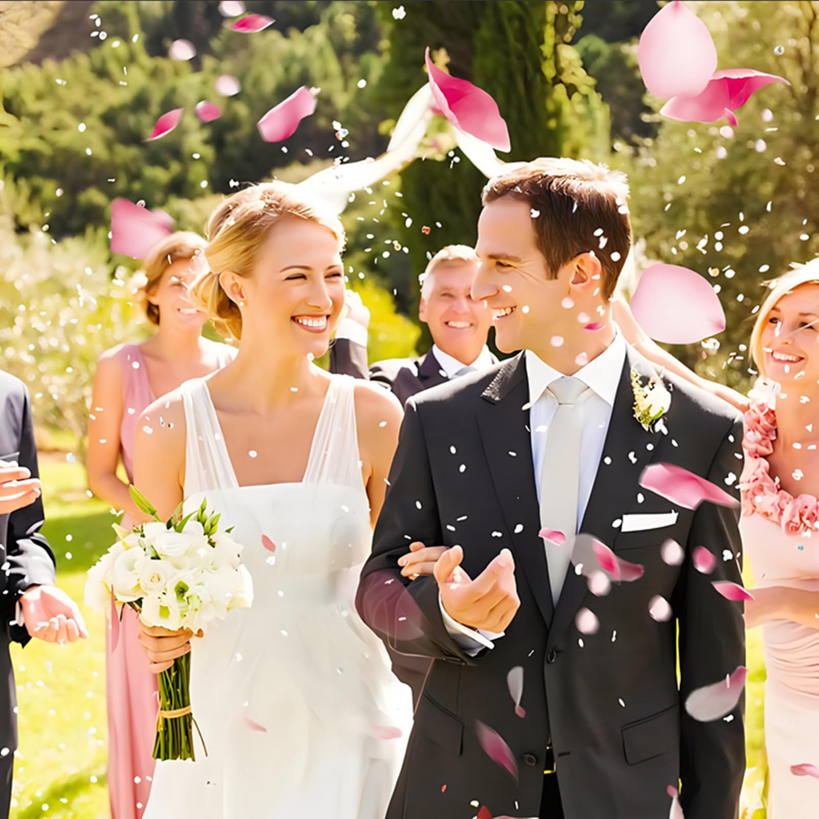 1 Litro Petali di Rosa Essiccati Naturali, Rosa Rossa, per Pediluvio, Bagno, Spa, Matrimonio, Boda, Fragranze per La Casa, Accessori Fai da Te