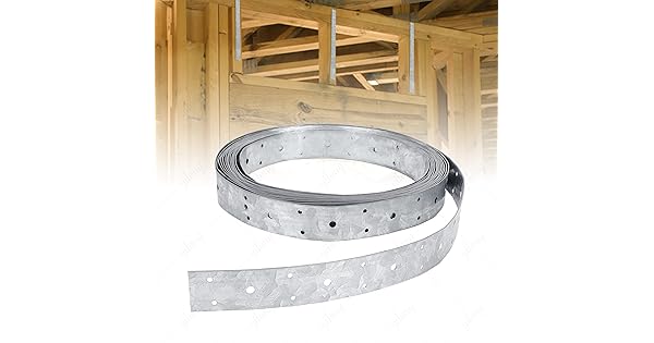 32ft Perforated Strap Tie, 1 3/8" Width Tie Down Engineering, Galvanized Stee