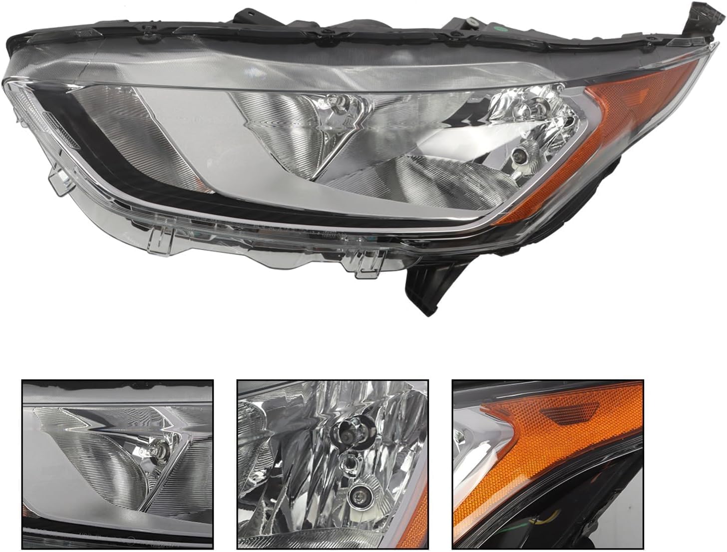 Headlight Assembly Halogen Driver Side Compatible with Transit Connect XL/XLT/Titanium 2019 2020 2021 2022 Front Left Headlamp FO2502386C