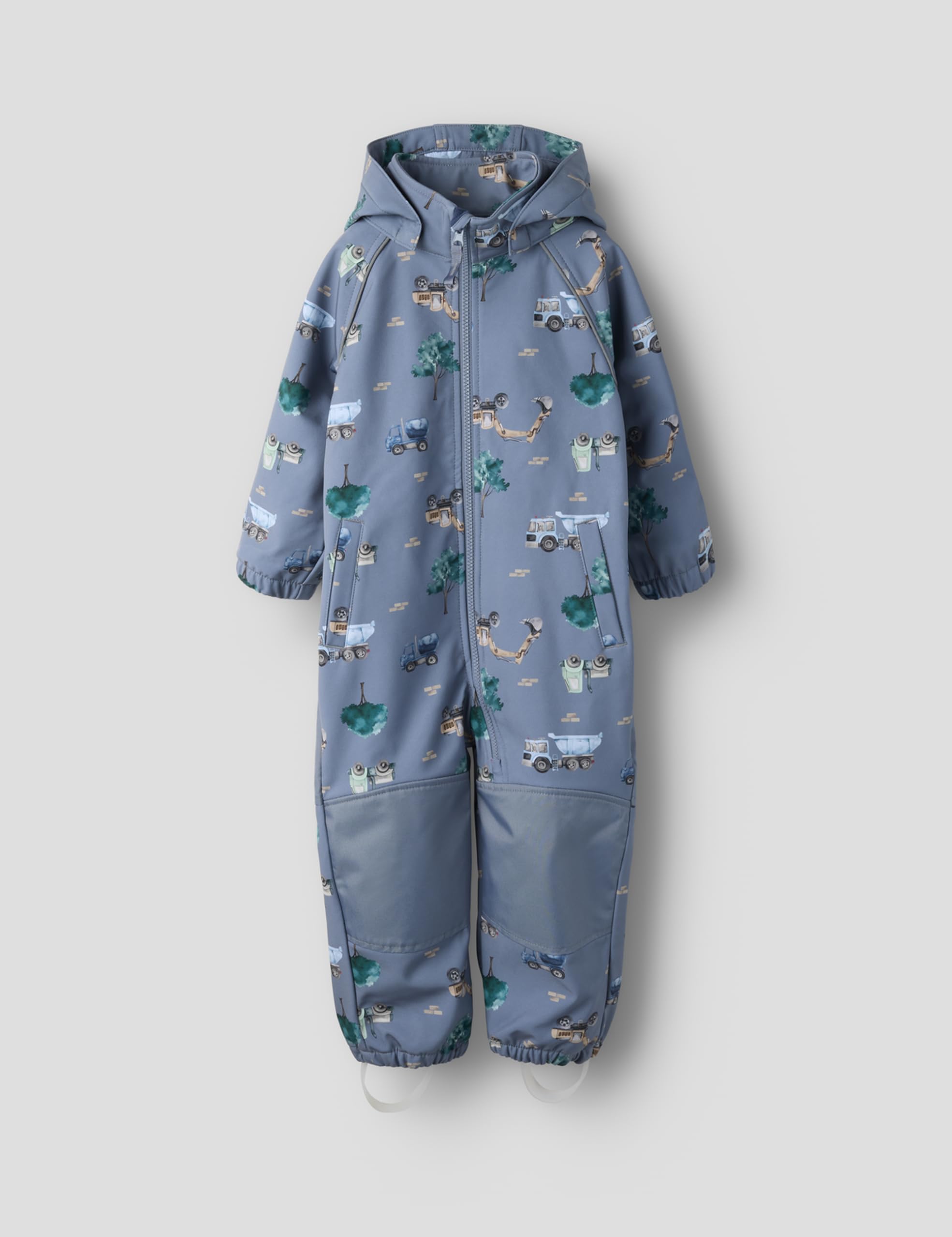 Nmmalfa08 Softshell Suit AOP 1Fo Noos, flint stone, 104