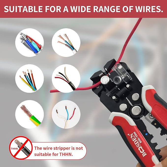 Alicate Crimpeador BOOSDEN 3 en 1 Pelacables Automático 10-24 AWG miniatura 7