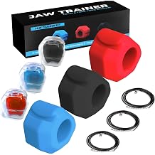 3PCS Silicone Jaw Trainer, Jawline Exerciser for Men Face Mouth with 3 Resistance Levels
