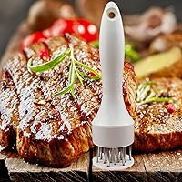 Vista 2 de Herramienta ablandadora de carne con cuchillas de aguja de acero inoxidable ultra afiladas, paquete de 2 herramientas ablandadoras de carne
