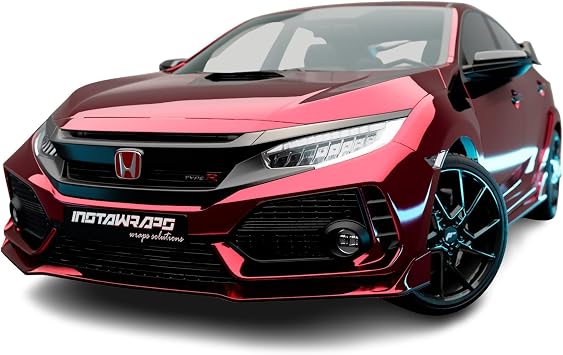 Avery SF100-474-S RED CONFORM CHROME 53in x 10ft 44.2 Sq / ft التفاف سيارة الفينيل لهجة فيلم مرآة الانتهاء