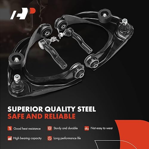 Miniatura 3 de A-Premium Juego de 6, brazo de control superior delantero, extremo de barra de acoplamiento interior y exterior, compatible con Ford Fusion