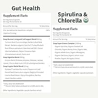 Vista 8 de Snap Supplements Salud intestinal y espirulina orgánica Chlorella Bundle – Probiótico + enzimas digestivas + verduras – Apoya la digestión
