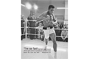 I'm So Fast - Inspiring Muhammad Ali Canvas Wall Art Prints