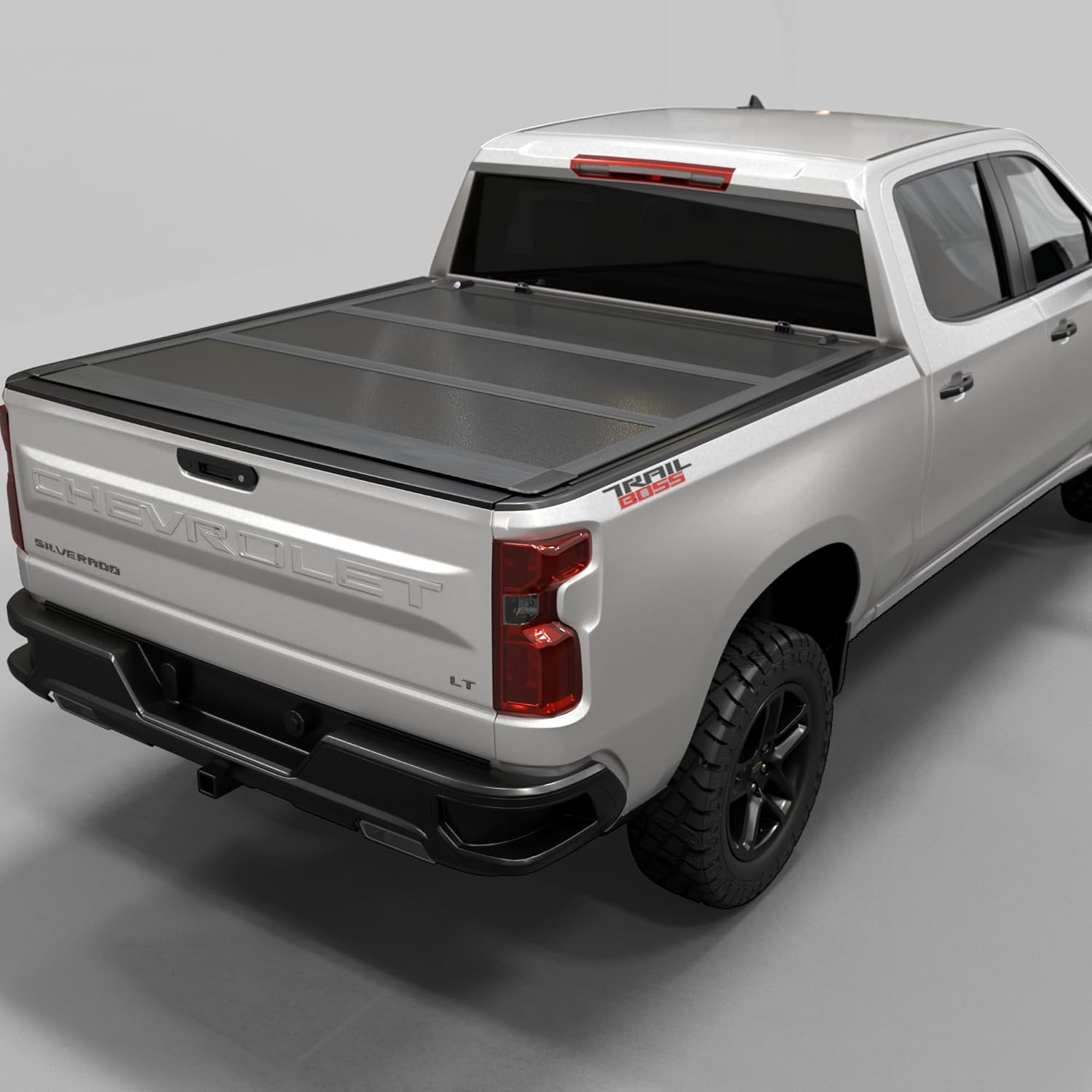 Low Profile Hard Folding Truck Bed Tonneau Cover Fits 2019-2026 Chevy/GMC Silverado/Sierra 5'8