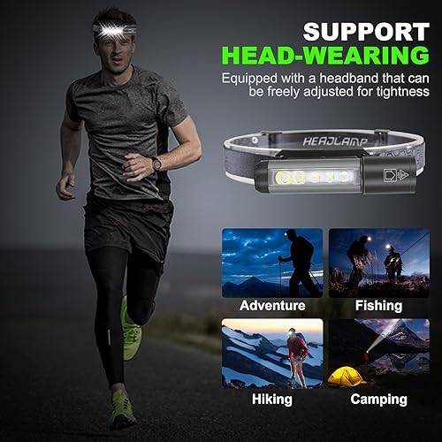 Miniatura 4 de PINSAI Linterna de bolsillo con clip, luz LED recargable UV ligera, lámpara de trabajo pequeña súper brillante con luz lateral COB, potente linterna