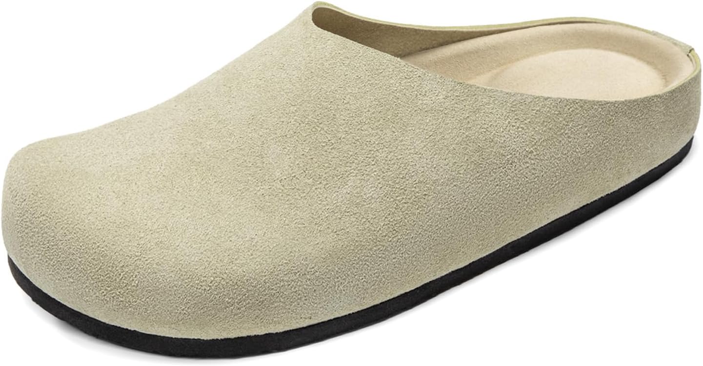 Athlefit Comfortable Slip On Clogs for Women Lightweight Arch Support Walking Shoes for Fall Nurse Work Casual