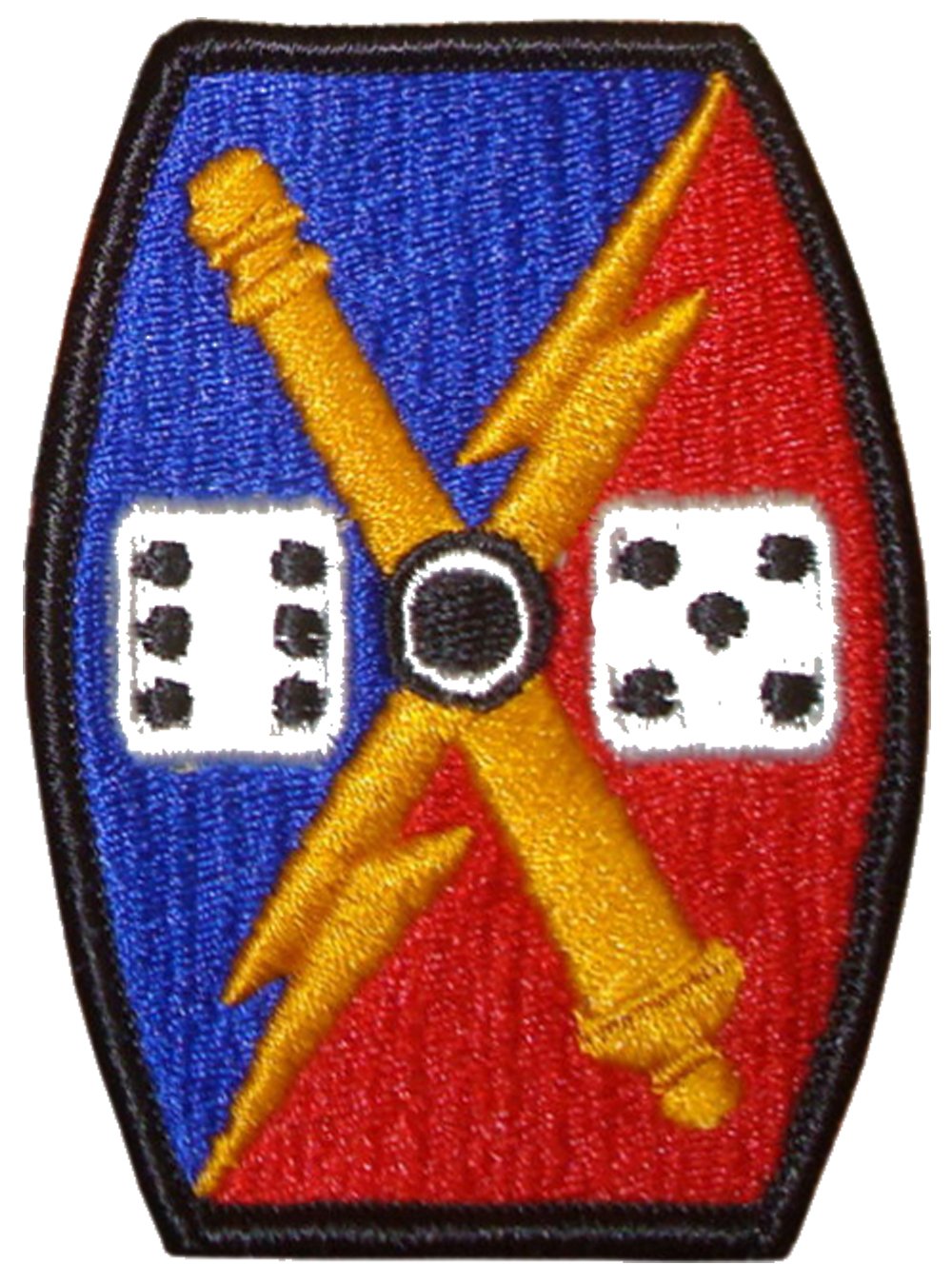 Uniform Accessories Unlimited Inc 65th Fires Brigade AGSU Color Patch - 1 Rectangular Military Patch - Pink and Greens