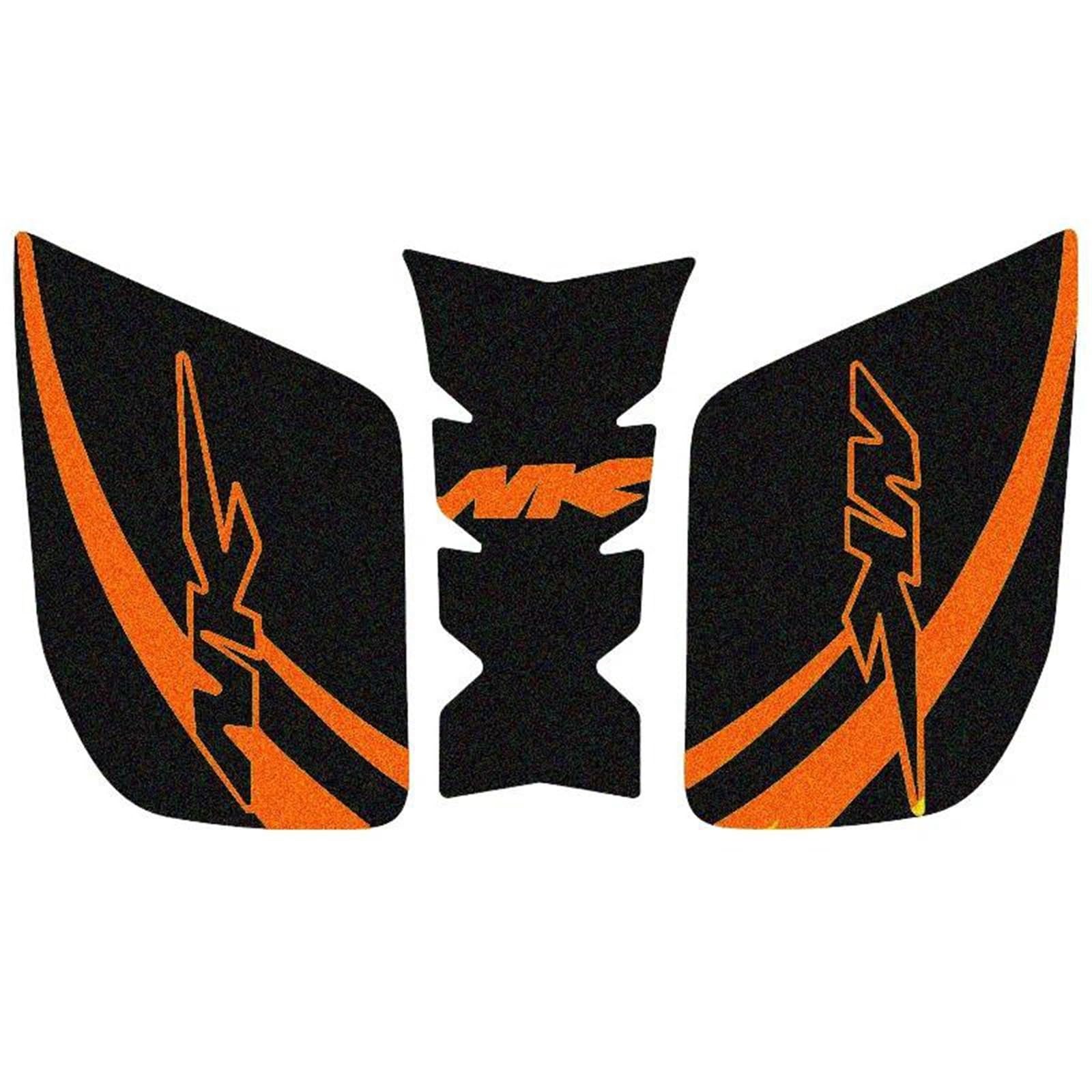 Motorcycle Anti Slip Tank Pad Sticker Gas Knee Grip Traction Side Decal Protector for CFMOTO 250NK NK400 NK650(Orange)