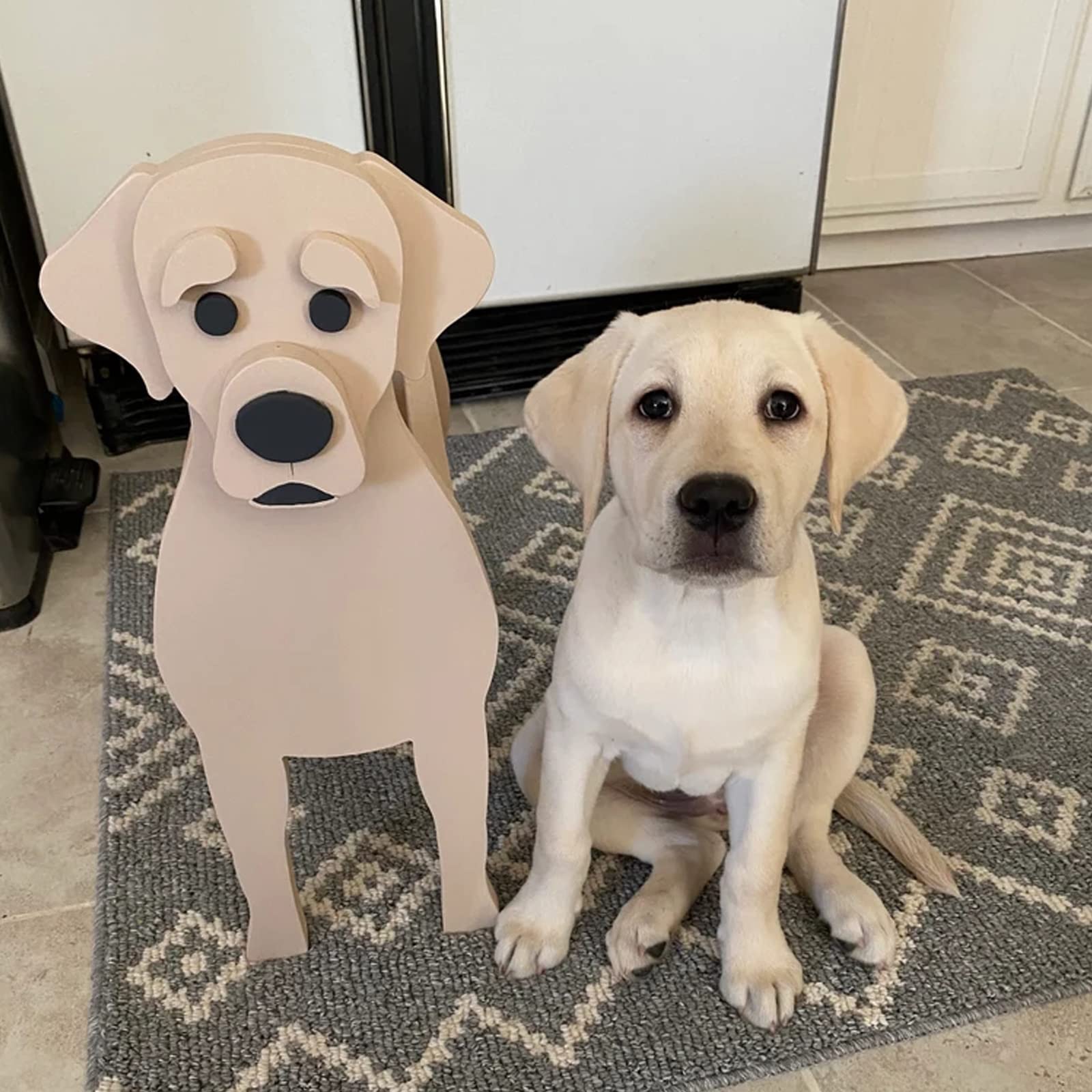 Fioriera per cani maltesi, in legno, a forma di animale, in PVC, design