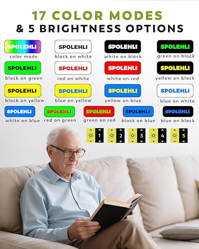 Miniatura 4 de Lupa digital portátil de 5.0 pulgadas, zoom 4X-32X ayuda de lectura electrónica con mango plegable para baja visiónpersonas mayoresniños, ideal para