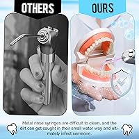 Vista 6 de Tondiamo Punta de jeringa de agua de aire dental, boquillas de pulverización desechables, puntas surtidas, arco iris, triple conector de jeringa