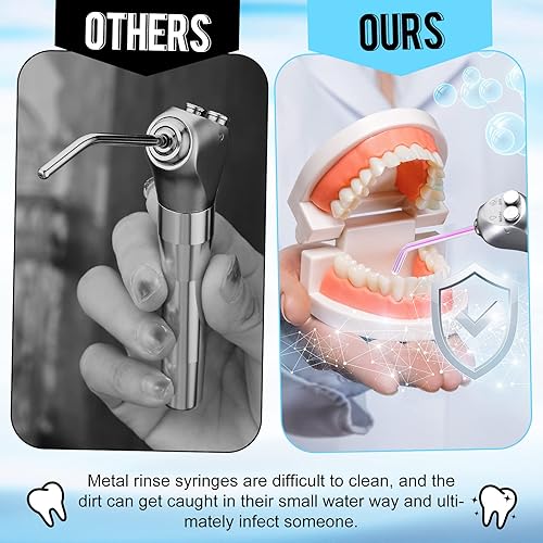 Miniatura 6 de Tondiamo Punta de jeringa de agua de aire dental, boquillas de pulverización desechables, puntas surtidas, arco iris, triple conector de jeringa