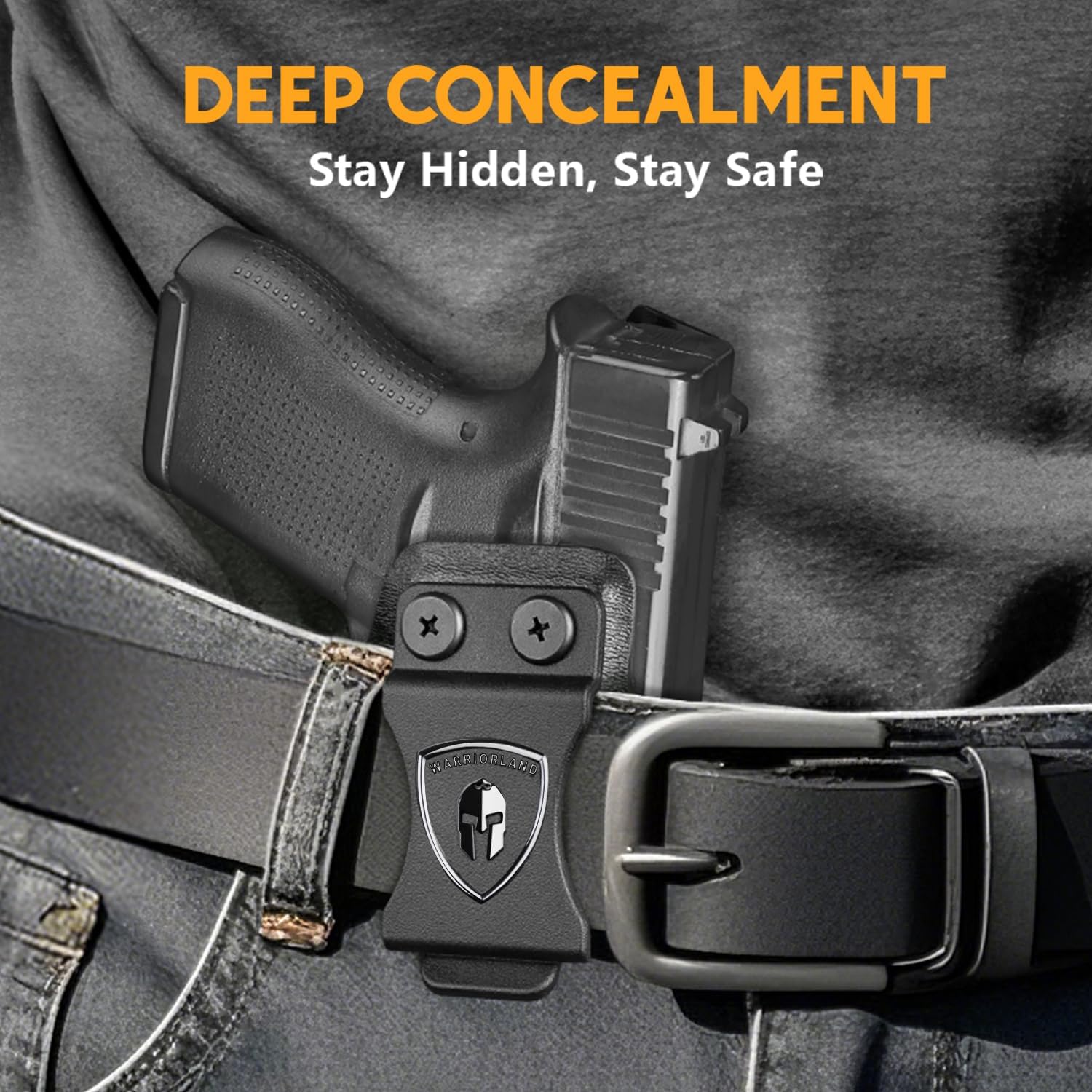WARRIORLAND IWB Kydex Holster w/Claw & Optic Cut, Select Fit for S&W Bodyguard 2.0, Hellcat Pro, Glock 17/19/19X/ 43X/43X Mos, Sig P320 M18/ P365/ P365X/ P365-XMACRO, Taurus G2C/G3C, Canik TP9SF &More