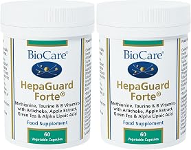 (2 Pack) - Biocare - HepaGuard Forte | 60 Vegicaps | 2 Pack Bundle