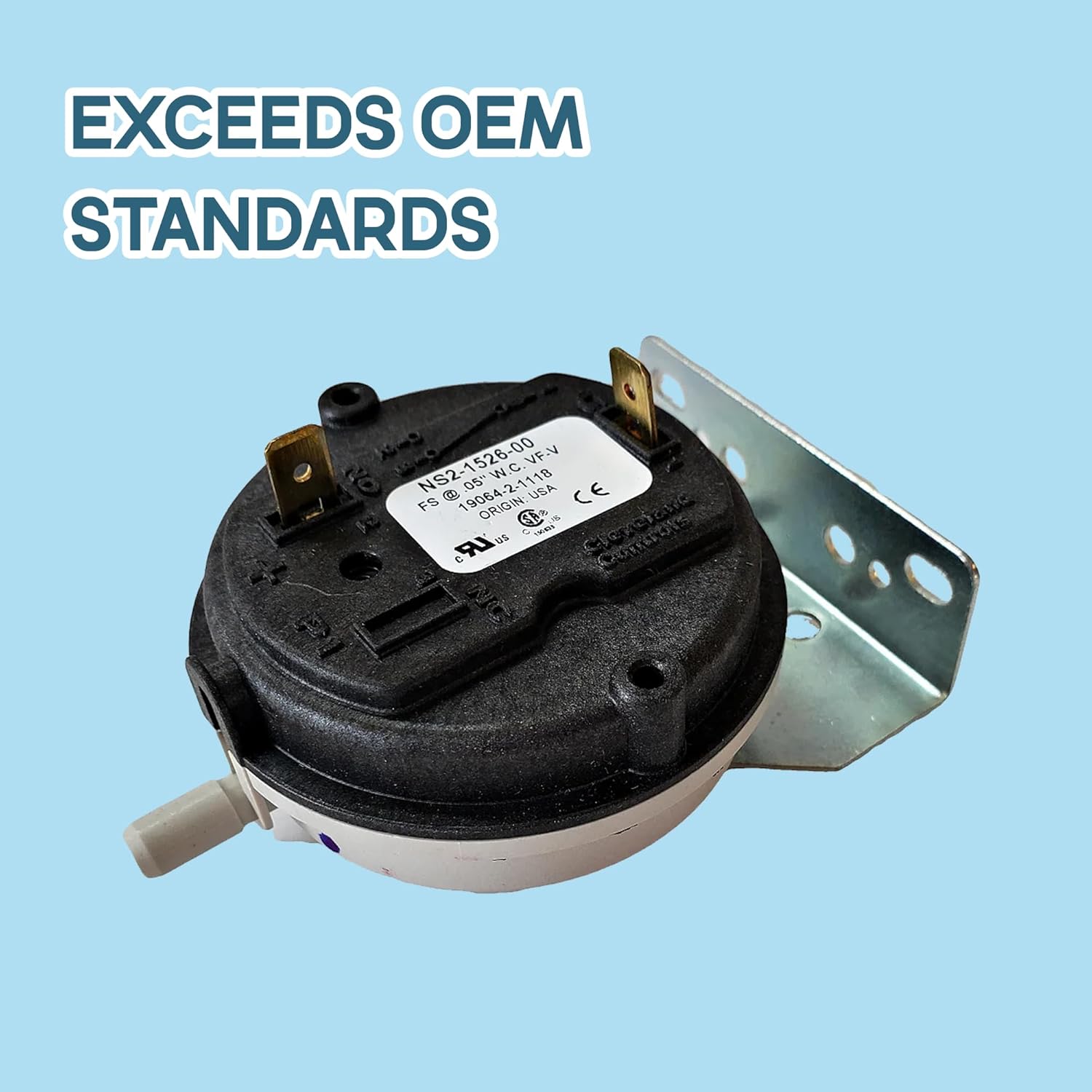Pellethead Replacement Enviro, VistaFlame, Regency, Hudson River Vacuum Pressure Switch EF-017